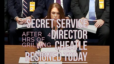 CHEATLE RESIGNED AS SECRET SERVICE DIRECTOR AFTER CONGRESS GRILLS