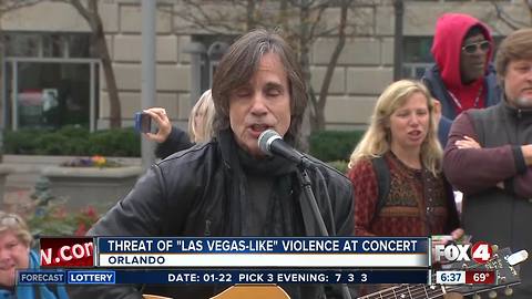 Security increased at Orlando Jackson Browne concert after threat