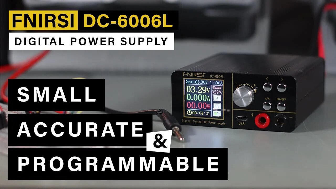 FNIRSI DC-6006L ⭐ Adjustable & Programable Power Supply 💪 Small & Powerful