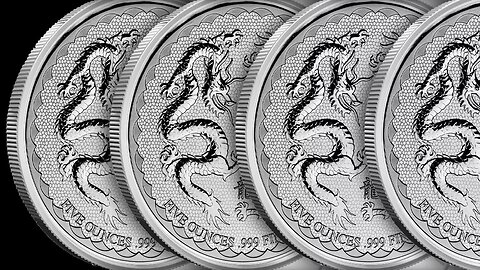 5 Oz Silver Double Dragon Coin Available