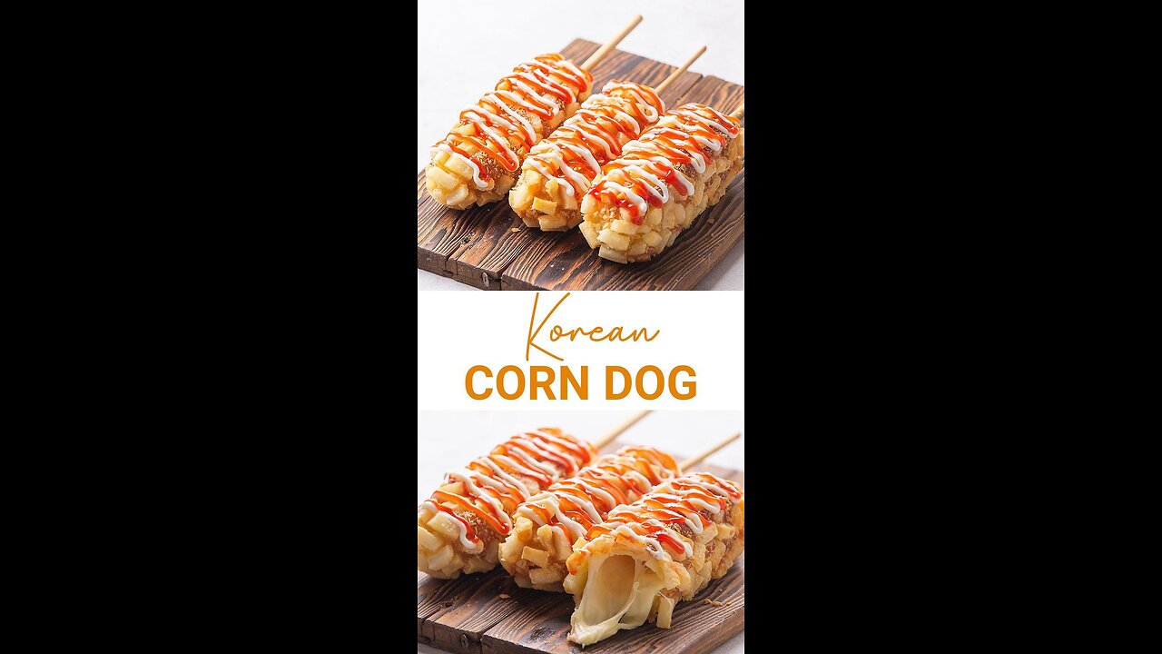 Korean corn Hot -dogs 🔥 easy and quick recipe 😋