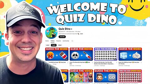 Welcome to Dino Quiz (Channel Intro)