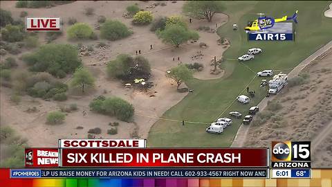 Air15 over deadly plane crash in Scottsdale