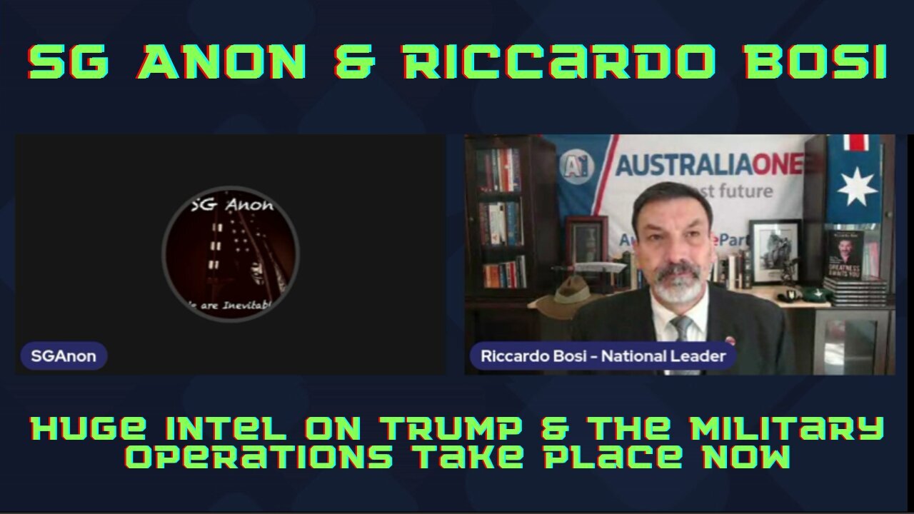 SG Anon & Riccardo Bosi: Huge Intel on Trump & the Military Operations Take Place Now!!! - Nov 23.