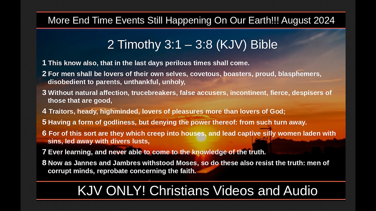 More End Time Events Still Happening On Our Earth!!! August 2024