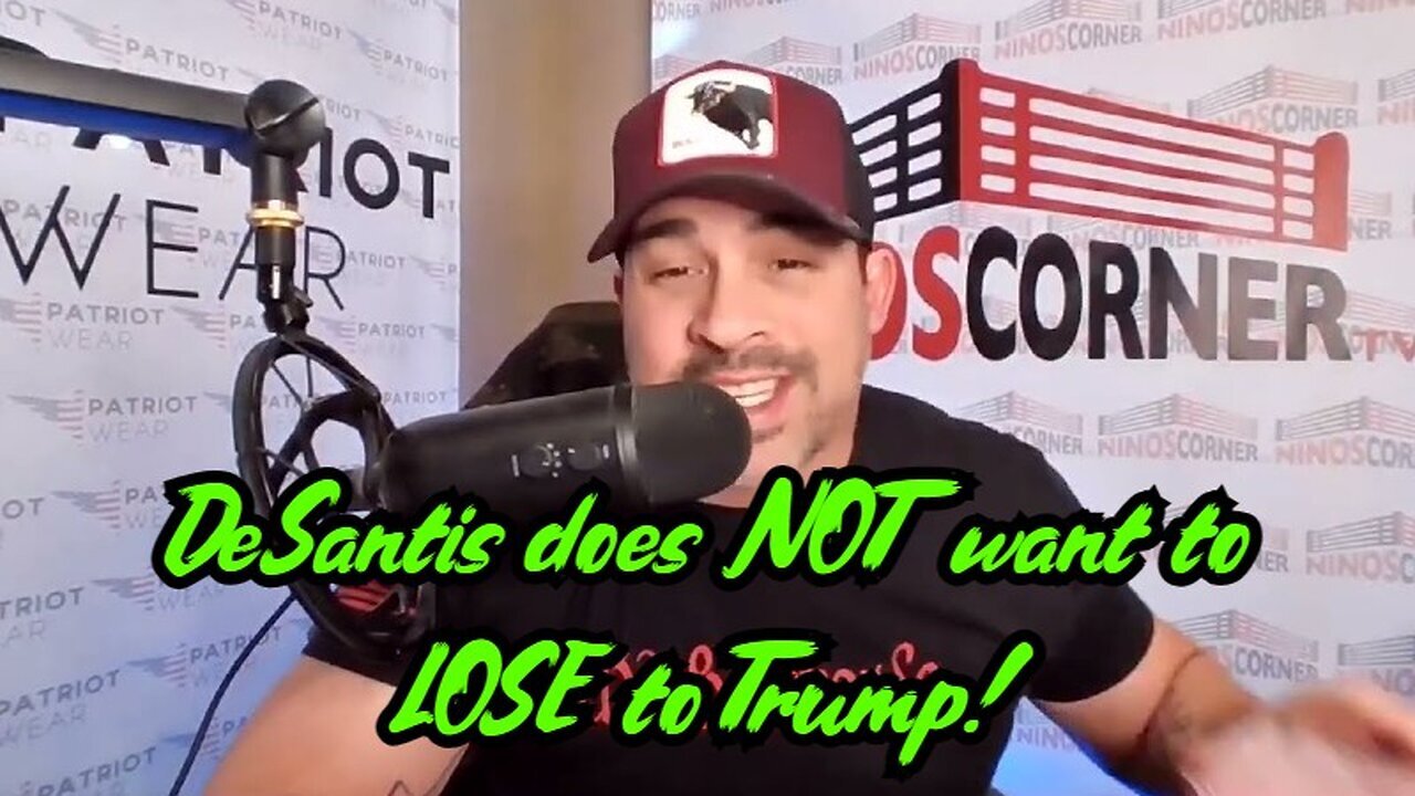 David Rodriguez: DeSantis does NOT want to LOSE to Trump 1/11/24..