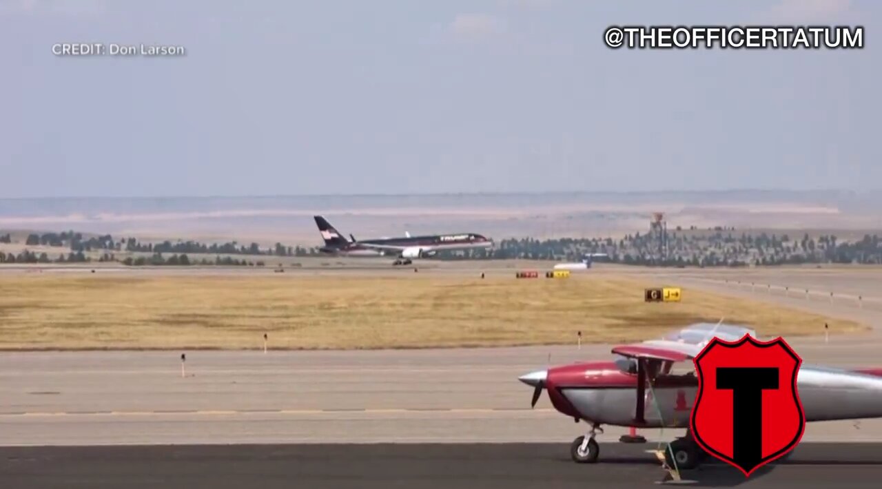 🚨BREAKING: Trump’s plane makes an emergency landing in Billings, Montana