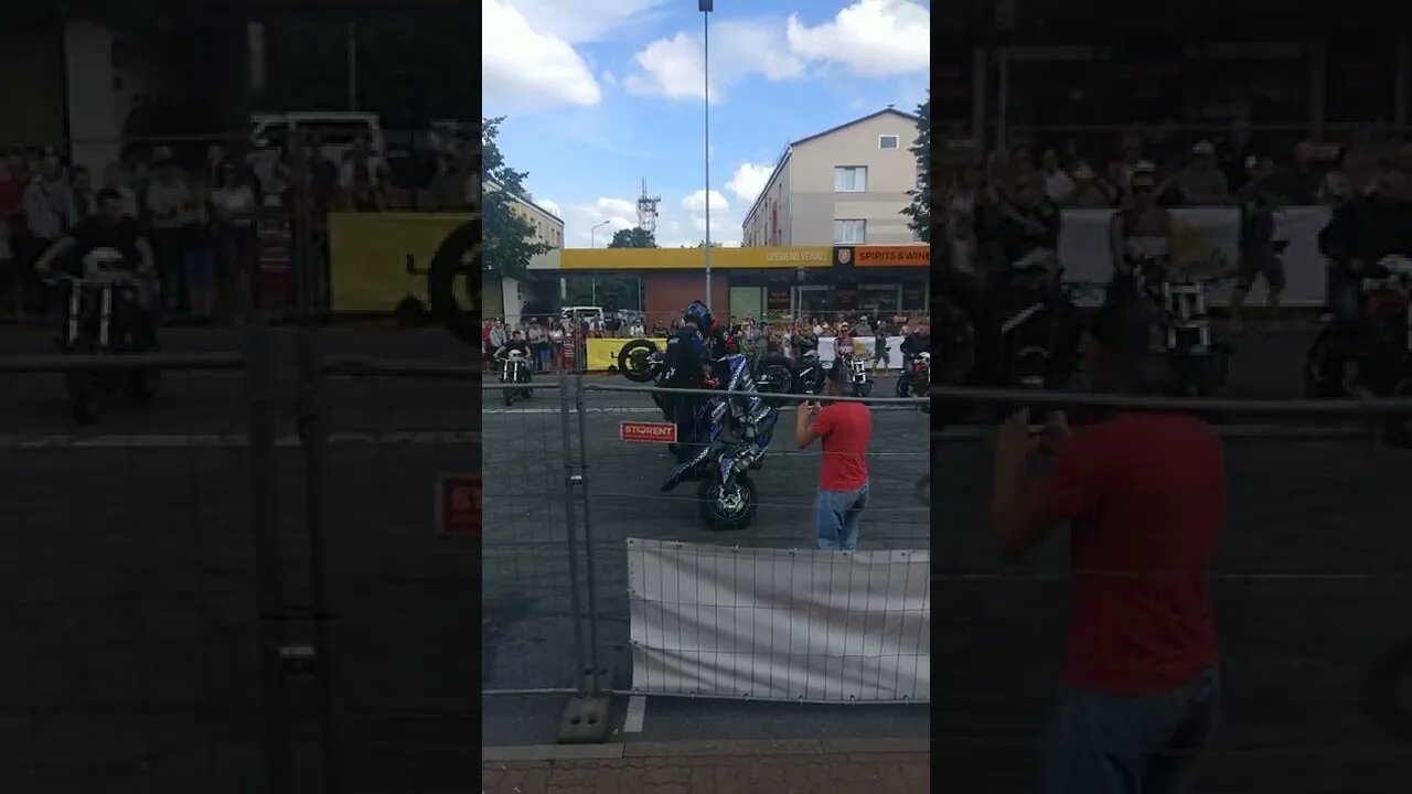 Two Motorcycles dance