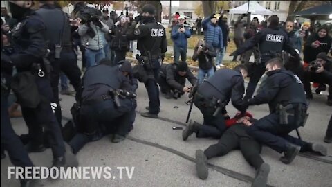 BLM Protestors Assault Rittenhouse Supporters