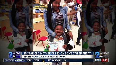 25-year-old mother killed on son's 7th birthday