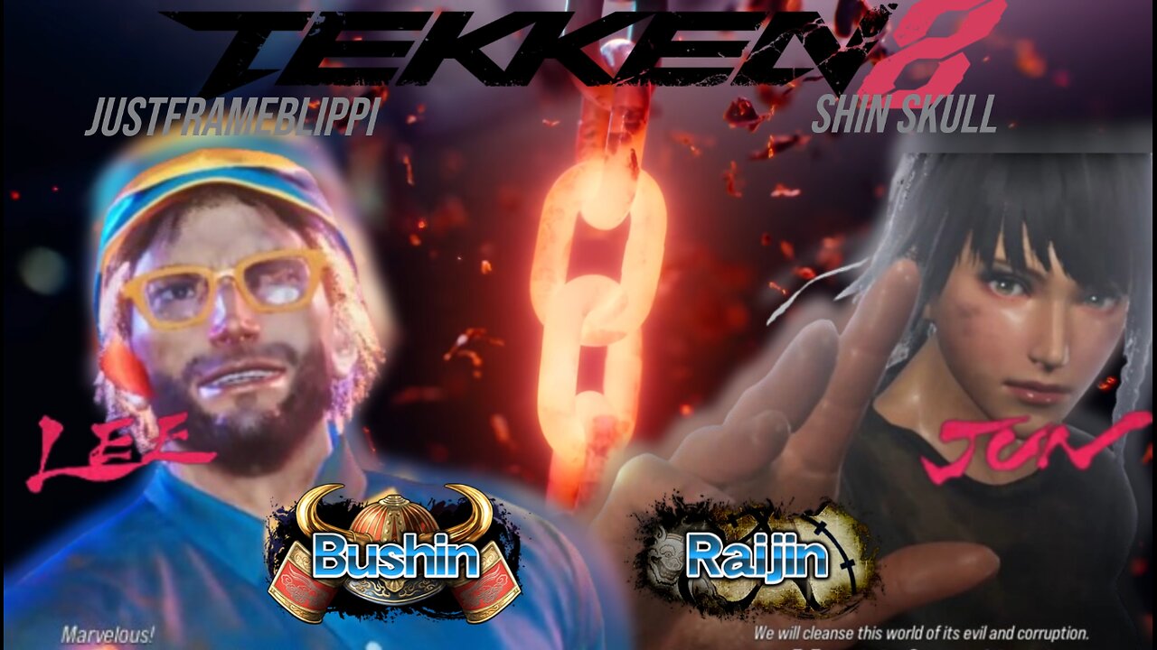 Tekken 8 Ranked - Road to Tekken King - JustFrameBlippi (Lee - Bushin) vs Shin Skull (Jun - Raijin)