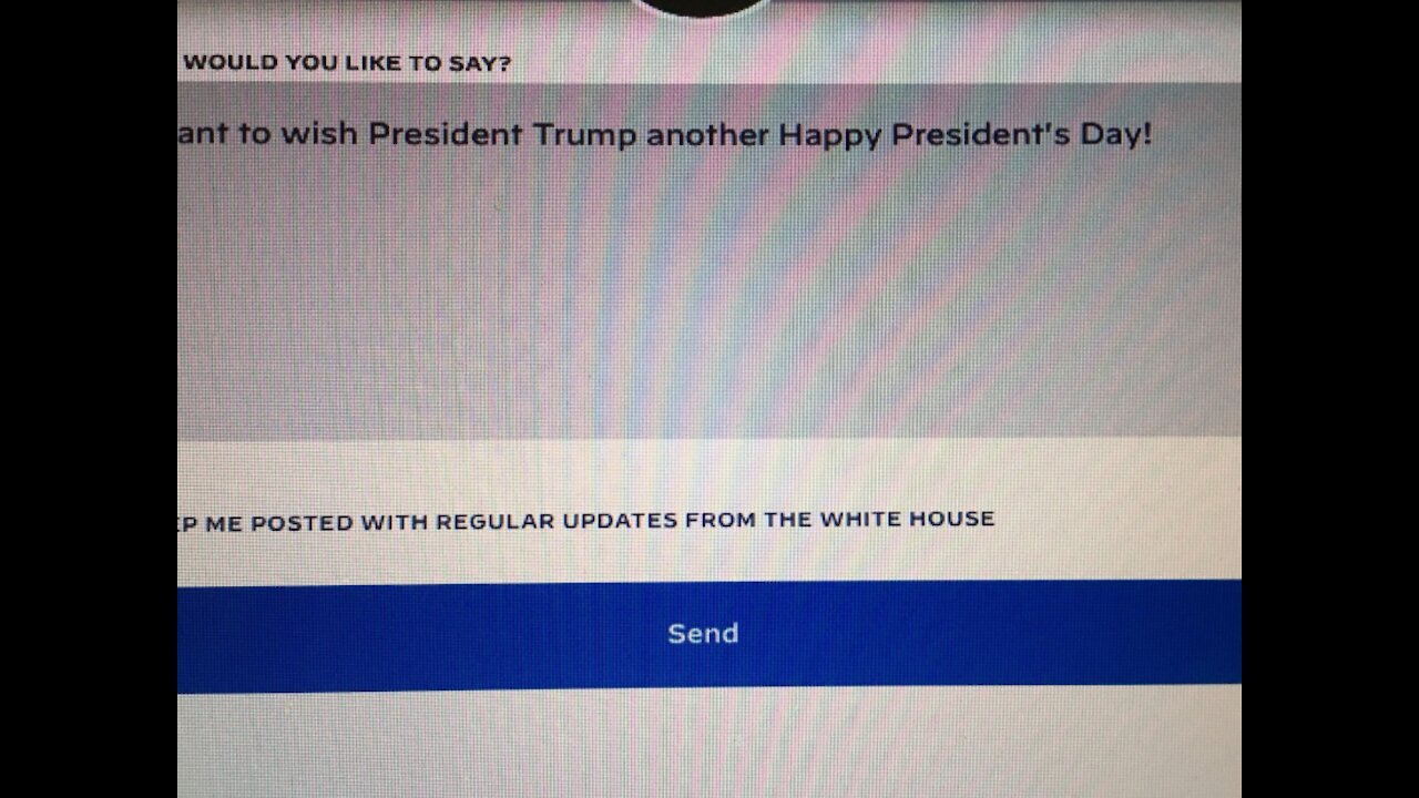 President's Day Wishes For Trump Via White House!