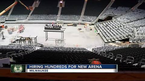 Milwaukee Bucks to hire around 1200 part-time positions for new arena