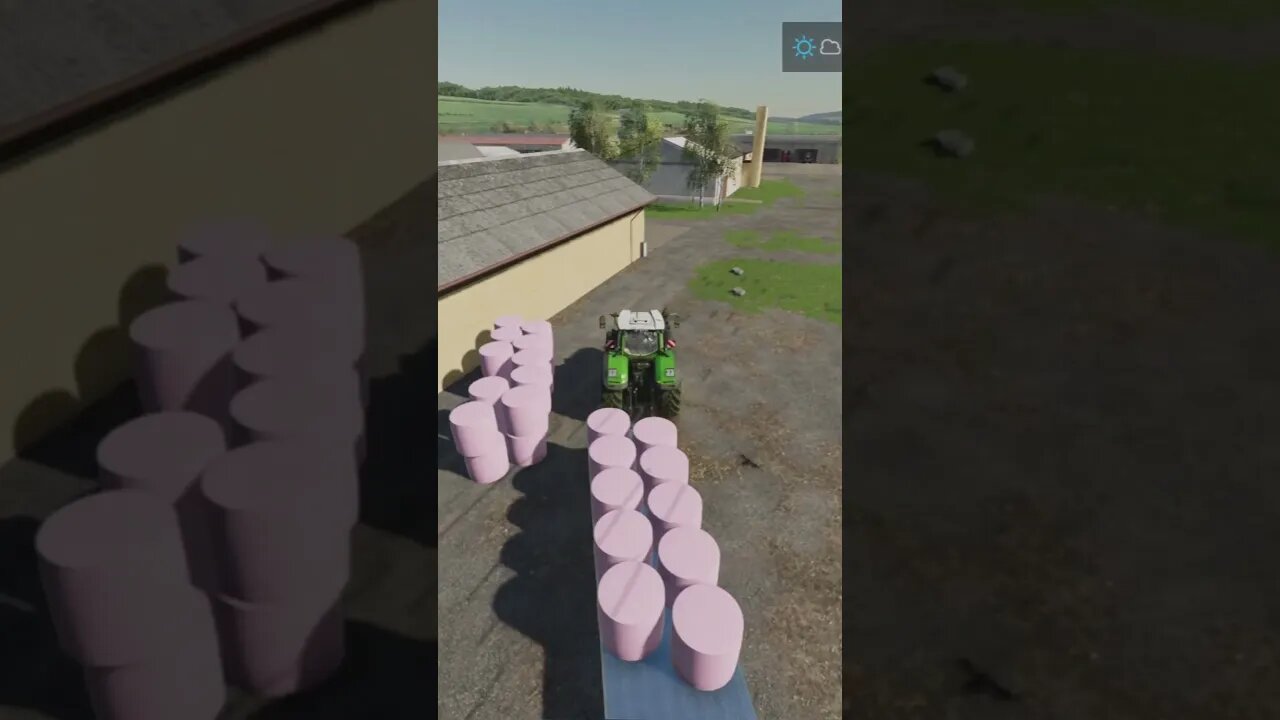 Bales And Nitrogen Farming Simulator 22 #shorts #fs22 #farming