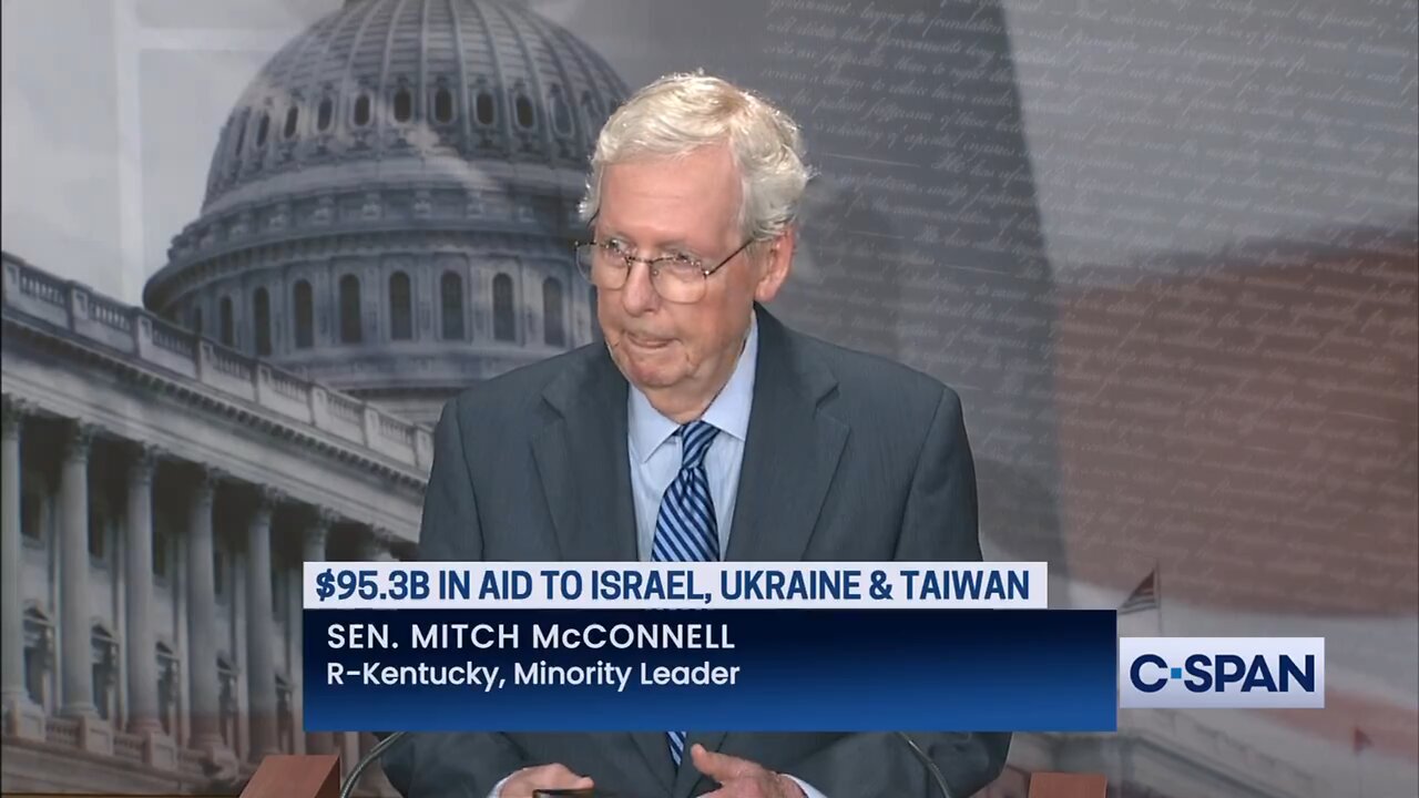 Senator Mitch "Frozen" McConnell blames Tucker Carlson for demonization of Ukraine