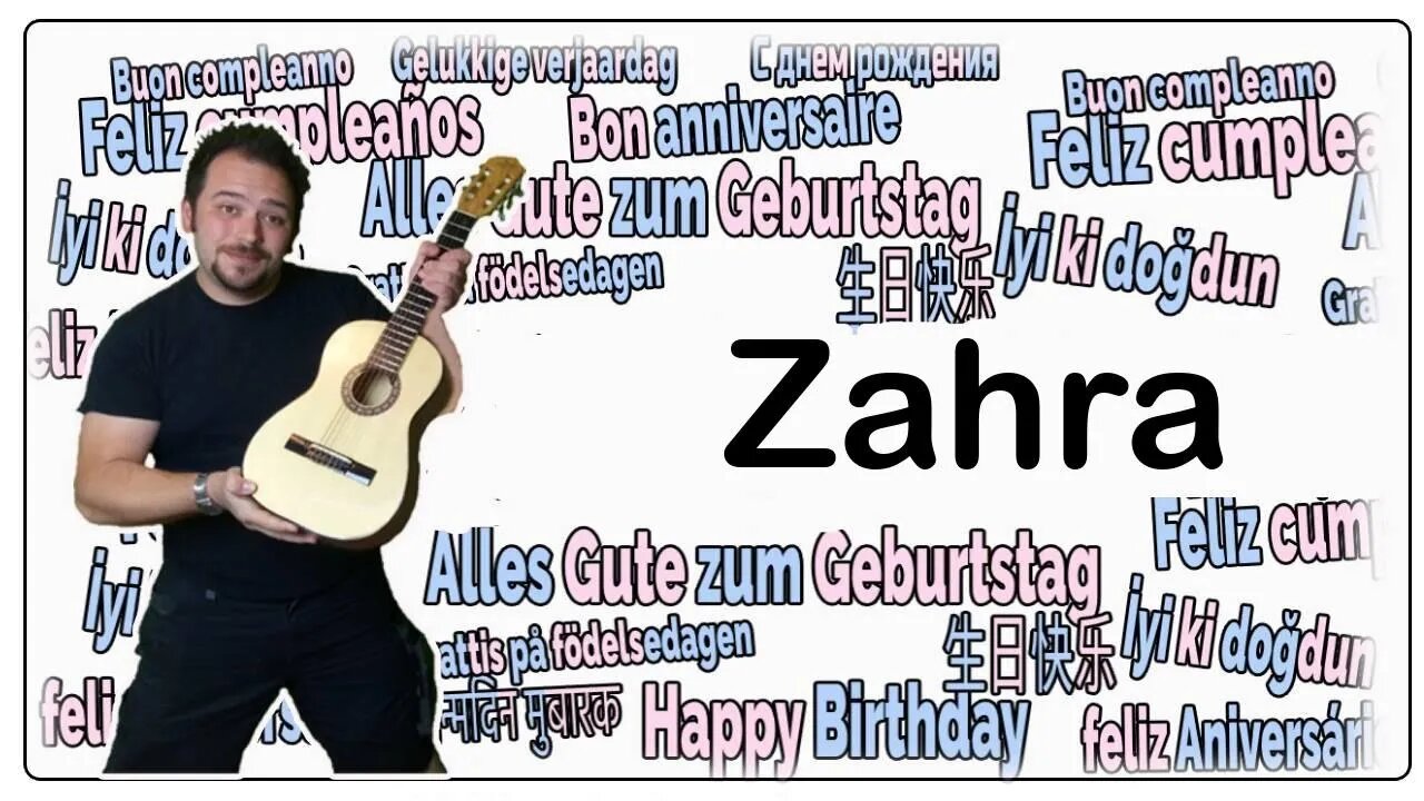 Happy Birthday Zahra - Happy Birthday to You Zahra #shorts