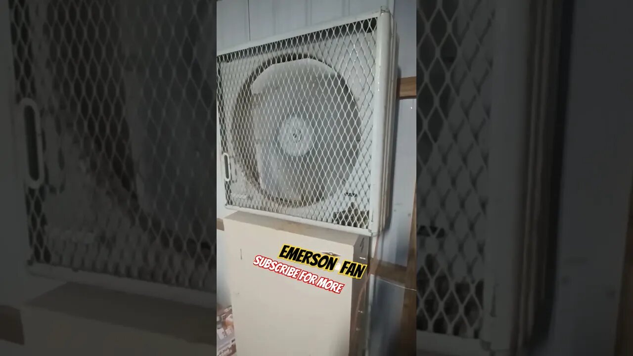 Big Antique Attic Fan Startup Emerson S60DX #shorts #electric #motor #youtubeshorts