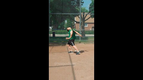 Baseball player stumbled and fell