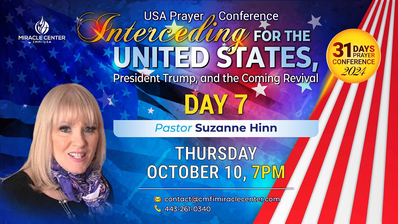 31 Days USA Prayer For President Trump: Day 7 // Pastor Suzanne Hinn