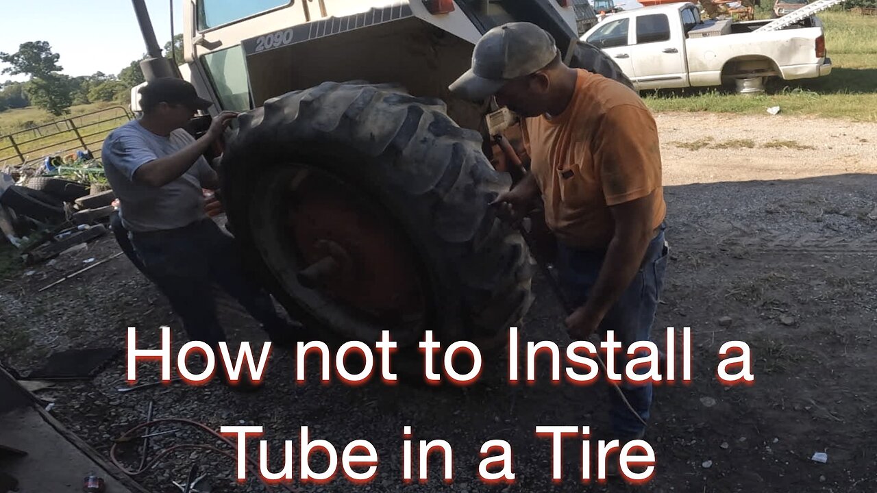 How not to Install a Tube in a Tire