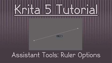 Krita 5.1 Tutorial: Assistant Tools - Ruler Options