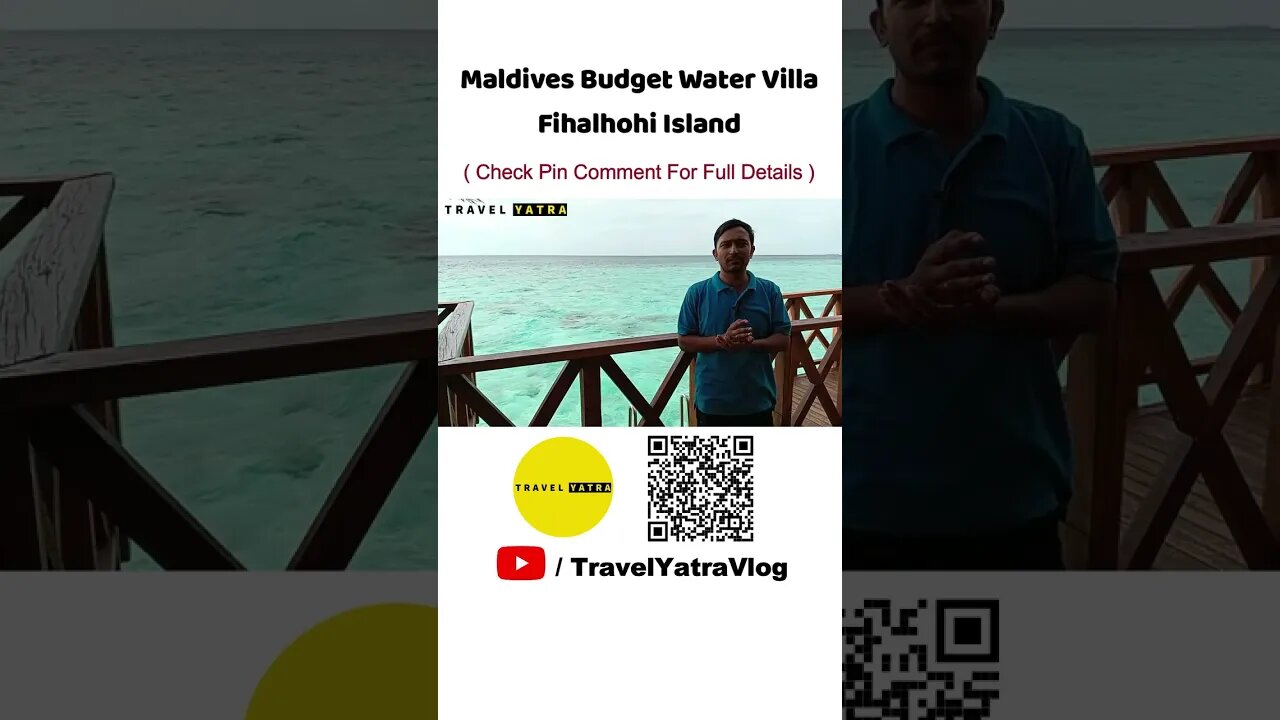 Maldives Budget Water Villa #shorts #travelyatra #watervilla