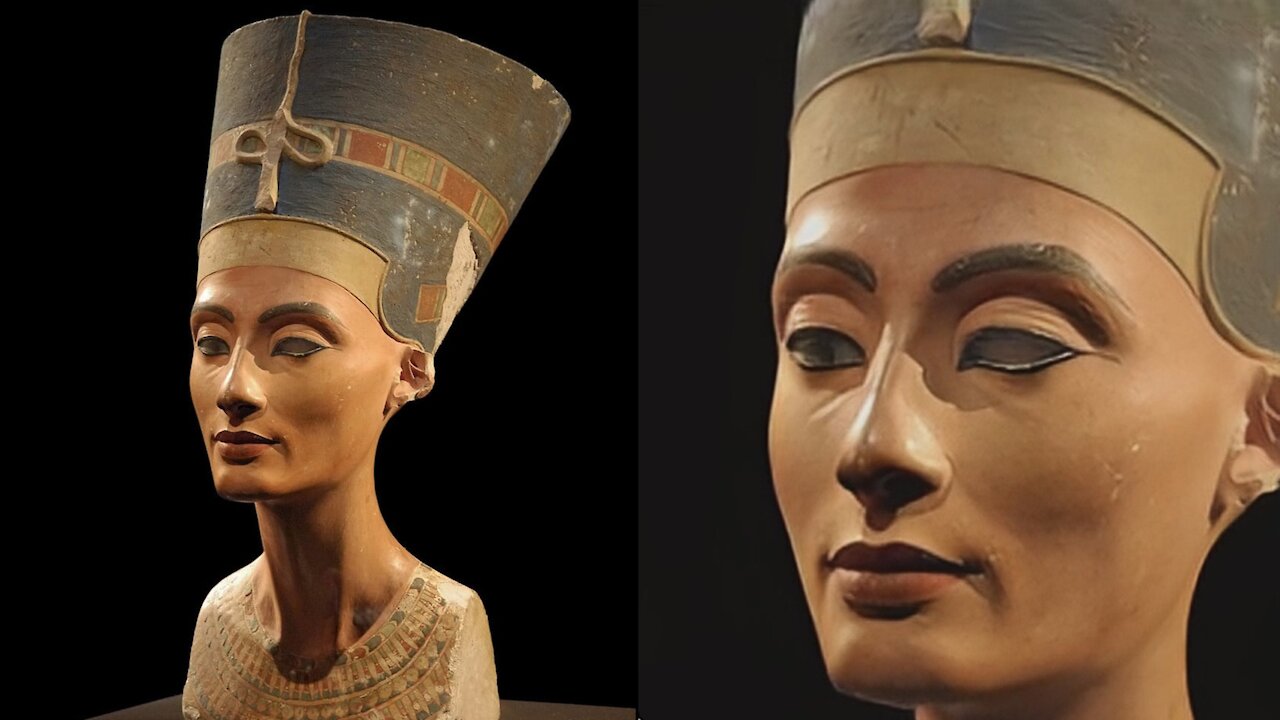 Revived, a bust of Nefertiti and others.