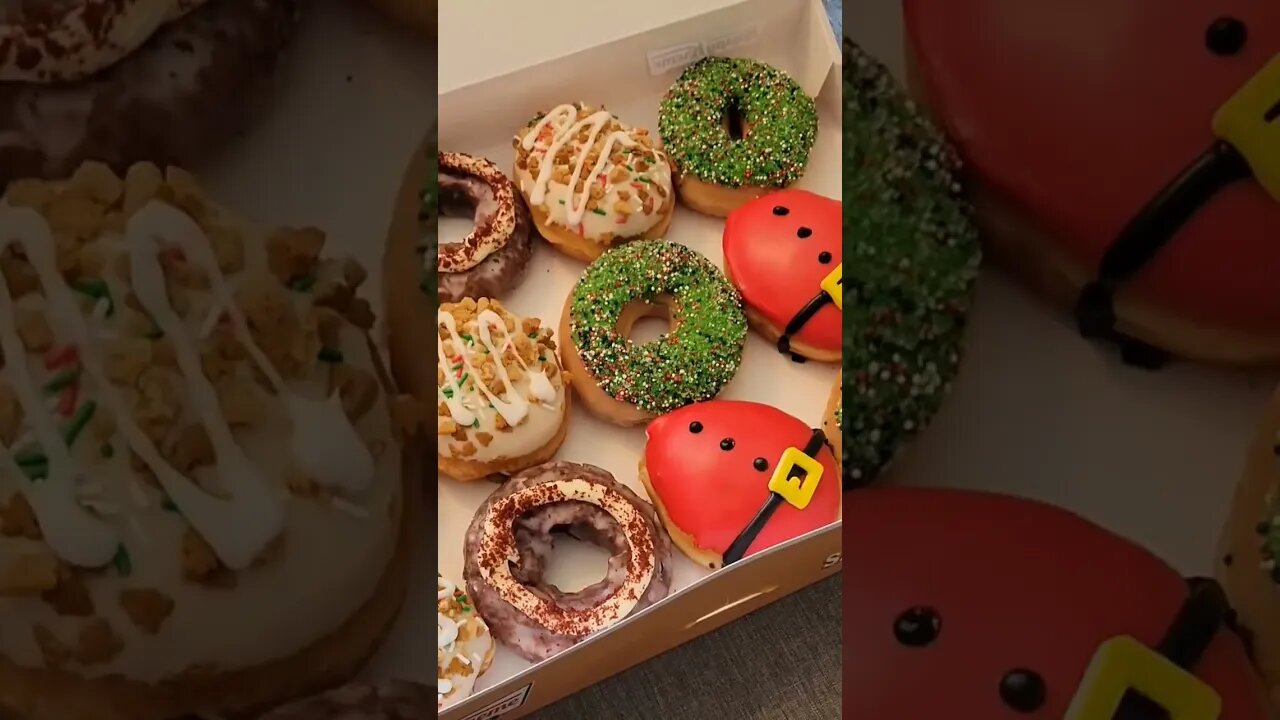 Santa 🎅 made Doughnuts 🍩 😋 @KrispyKremeDoughnuts