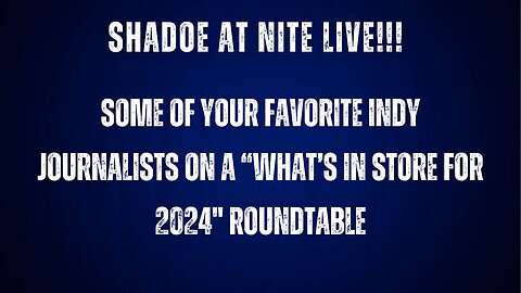 Shadoe at Nite Weds Dec. 27th/2023