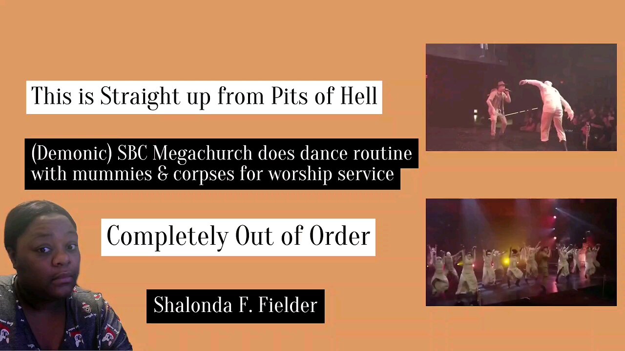 (Demonic) SBC Megachurch does dance routine with mummies & corpses for worship service