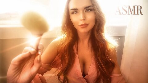ASMR | Face Brushing Personal Attention with Peaceful Ambient Sound