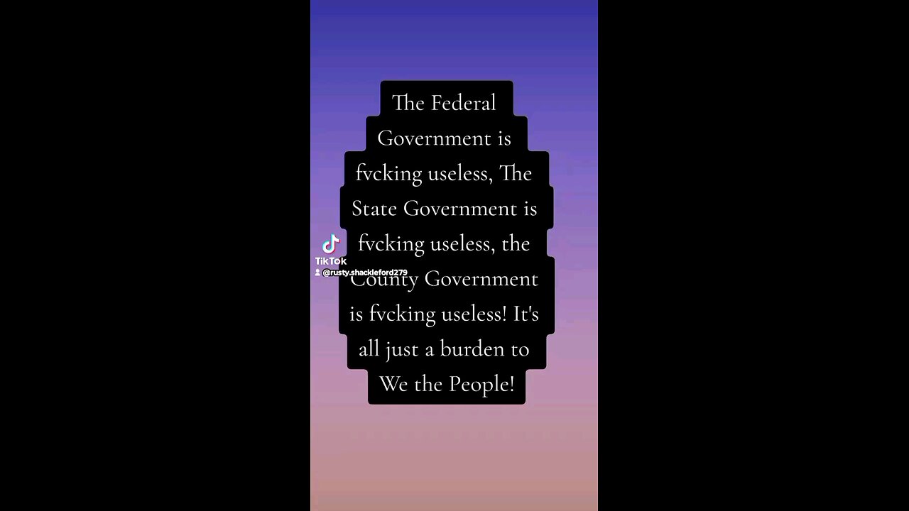 Government failure!