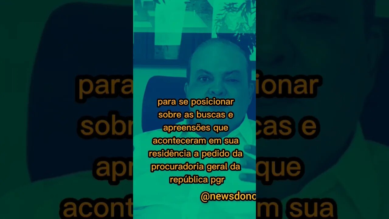 GOVERNADOR DO DF, FALA QUE VAI PROVAR INOCÊNCIA #shorts