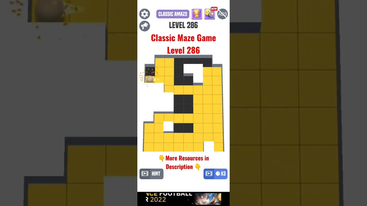 Classic Maze Game Level 286. #shorts