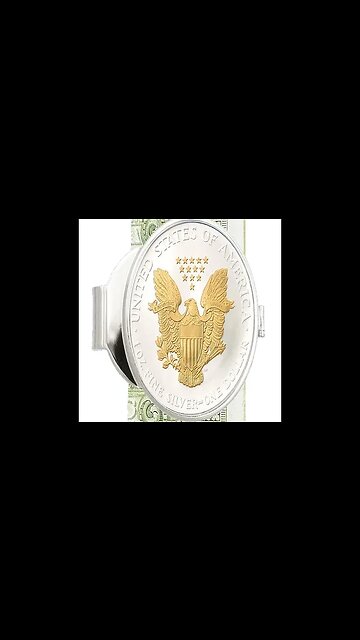 AMERICAN SILVER EAGLE REVERSE MONEY CLIP EAGLE SIDE