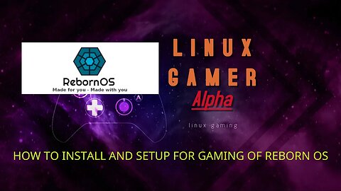 how to install and setup for gaming of RebornOS