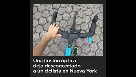 Un fotógrafo se sorprende por una ilusión óptica en el parque de Nueva York