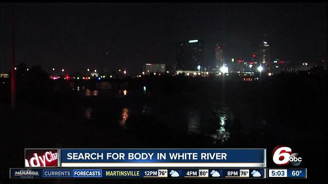 Search continues for body in White River after teens capture photo of body