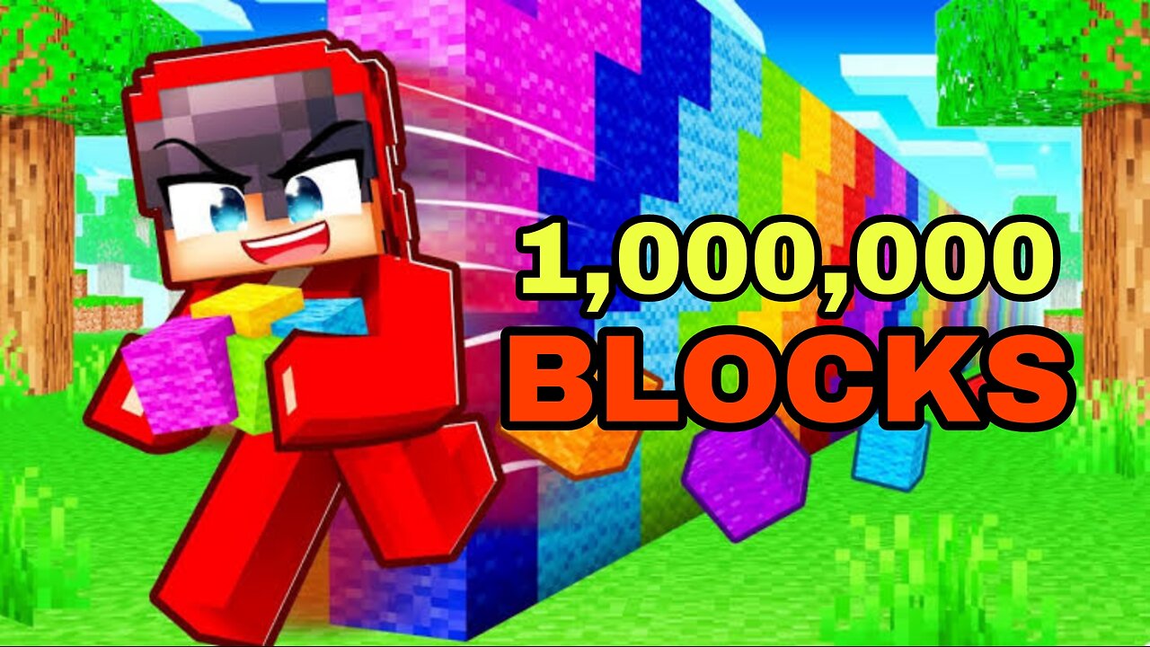 MINECRAFT, BUT I PLACED 1,000,000 BLOCKS...