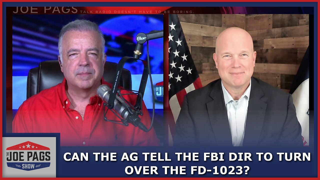 Fmr AG Matt Whitaker with How Justice is SUPPOSED to Work