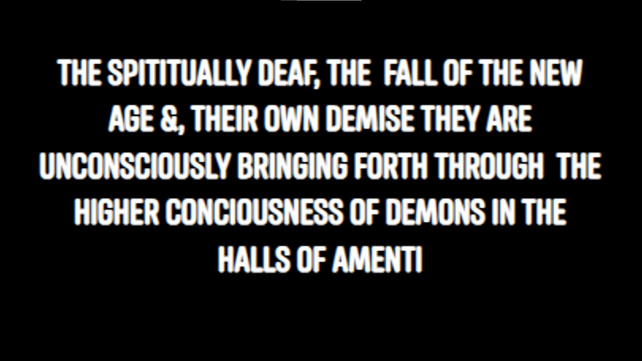 THE CREATIVE FALL OF THE NEW AGE BY THE DEMONIC ENTITIES WHO CONTROL ITS PUPPETS - King Street News