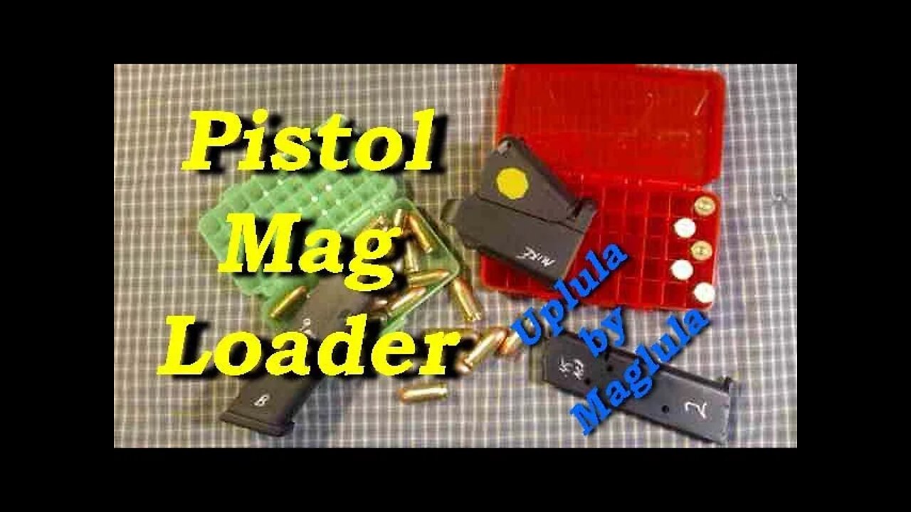 Quick look at the UPLULA universal pistol magazine loader.