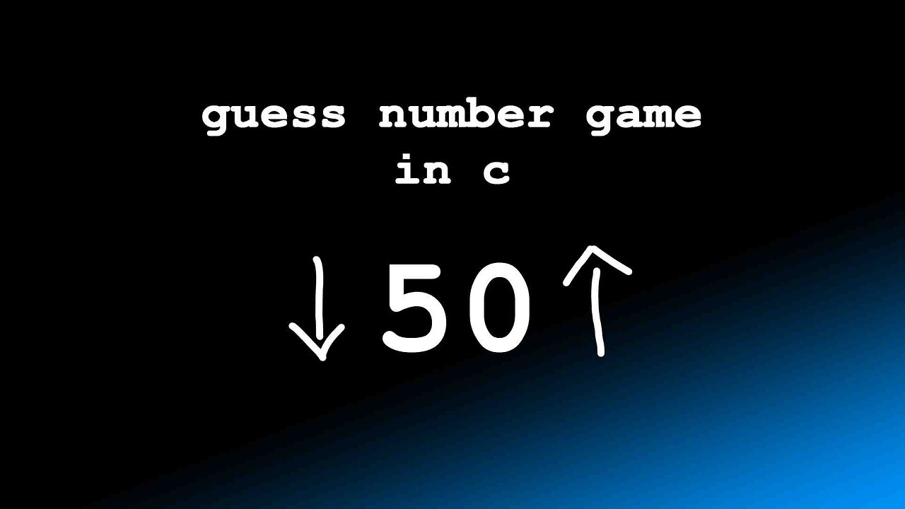 C programing｜Exercise 11 - Guess Number game application (lower or higher)