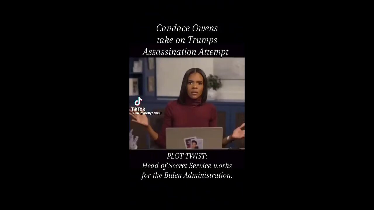 Candace Owens is spot on about the attempted assassination.