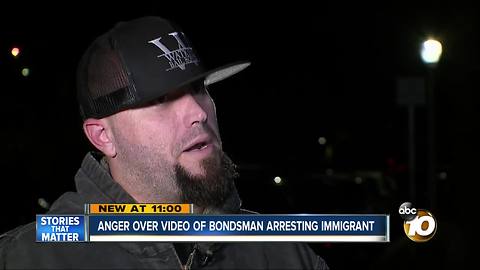 Anger over video of bondsman arresting immigrant