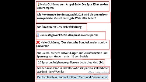 Zusammenstellung einiger interessanten Beiträge 09.11.2024