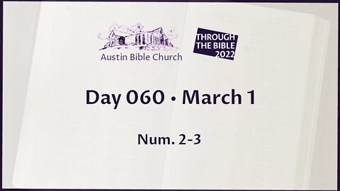 Through the Bible 2022 (Day 060)