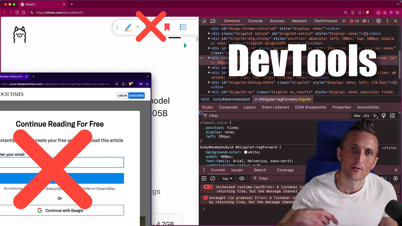 Find and Remove Webpage Nuisances with DevTools