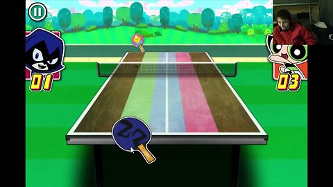 Cartoon Network Table Tennis Ultra Mega Tournament With Commentary While Playing A Match As Raven