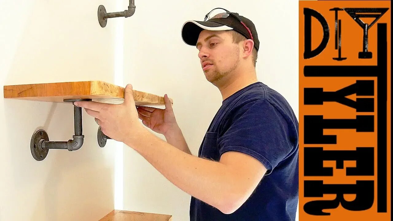 Iron Pipe Shelves DIY